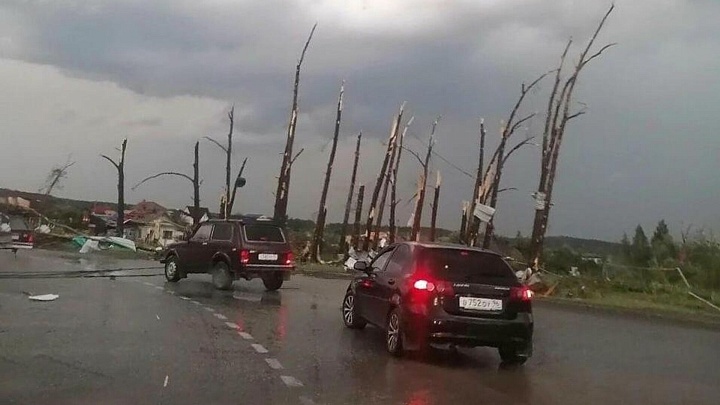 Во время торнадо в Свердловской области дети не получили травм.